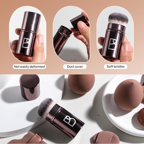 Kabuki Brush & Makeup Sponge Set 8PC