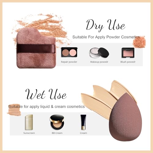 Kabuki Brush & Makeup Sponge Set 8PC