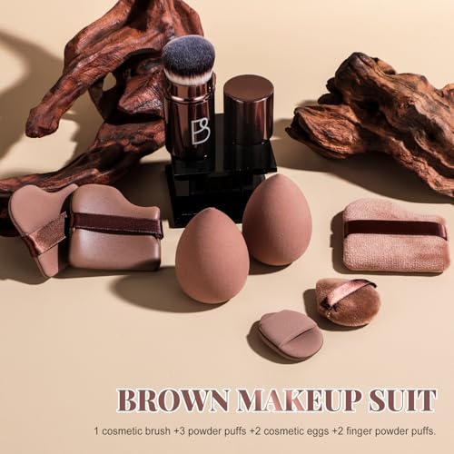 Kabuki Brush & Makeup Sponge Set 8PC