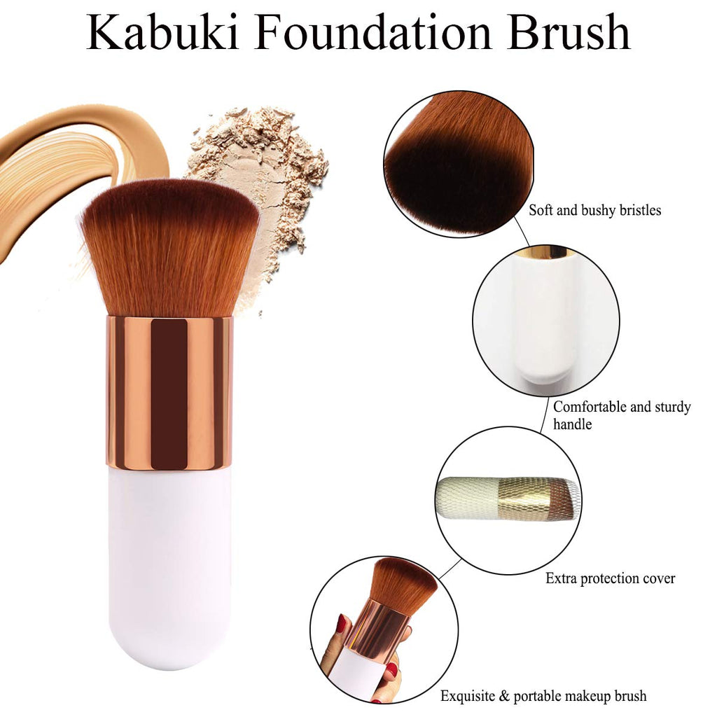 Makeup Sponge & Kabuki Brush Set 3PC