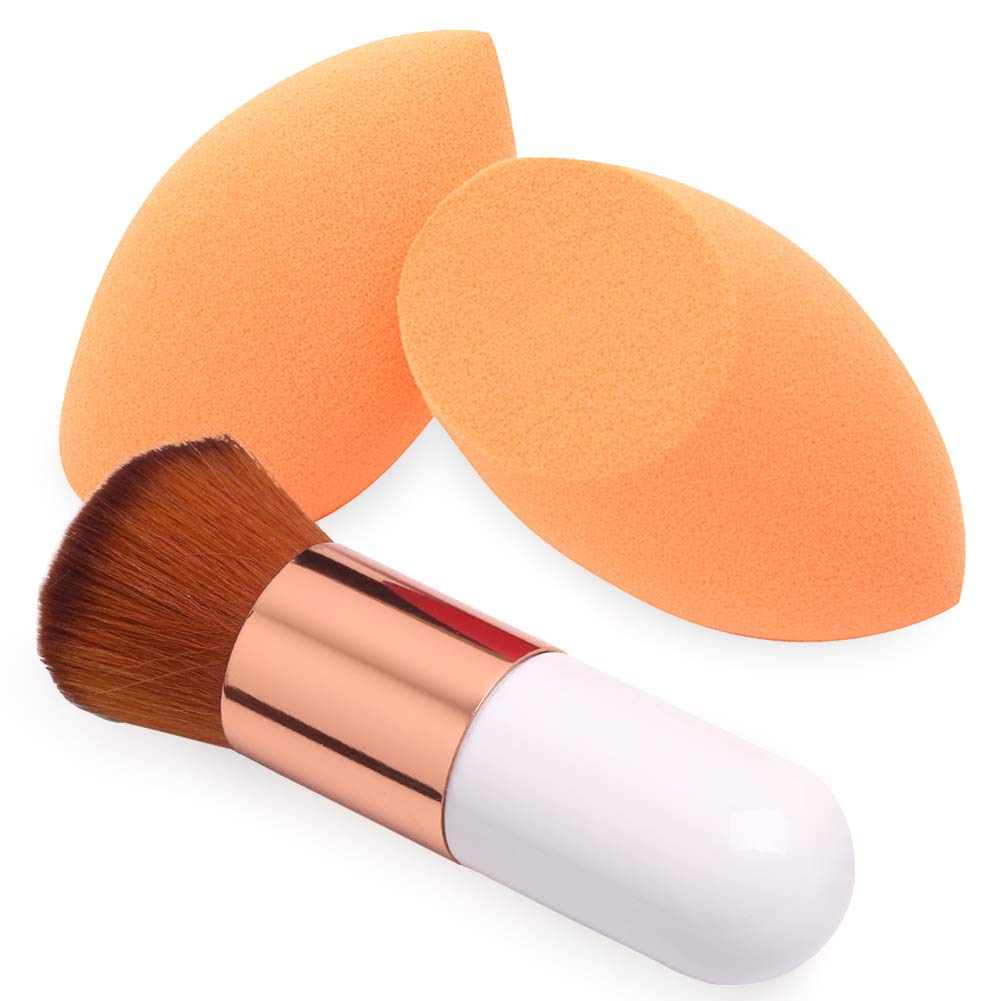 Makeup Sponge & Kabuki Brush Set 3PC