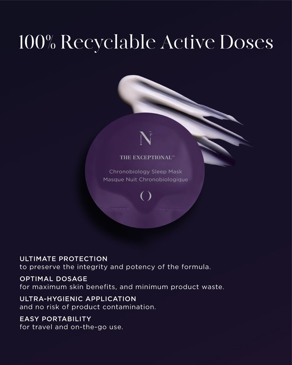 Noble Panacea, The Exceptional Chronobiology Sleep Mask 8 dose