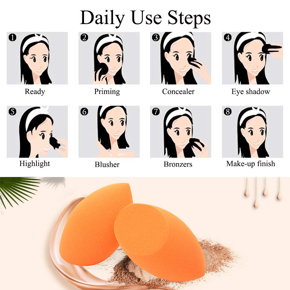 Makeup Sponge & Kabuki Brush Set 3PC