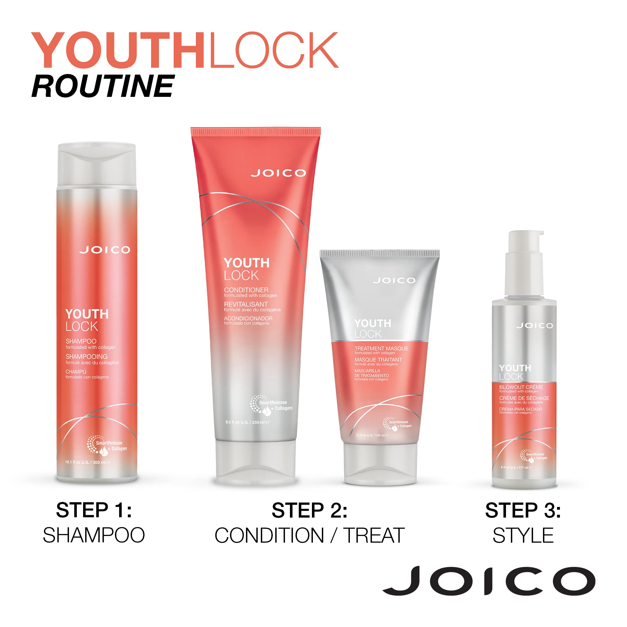 YouthLock Shampoo & Conditioner Set with Collagen