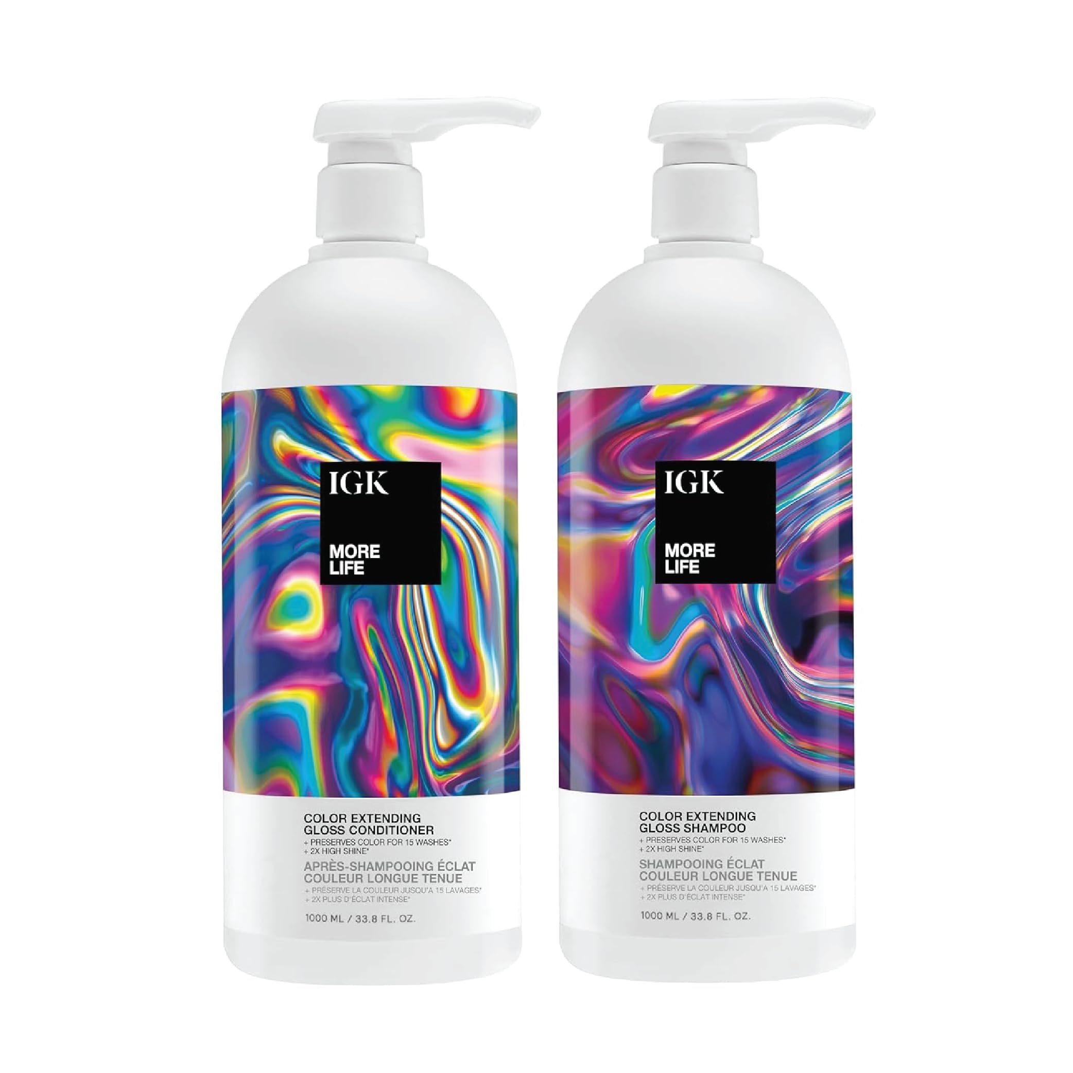 IGK Shampoo and Conditioner Set| Vegan + Cruelty-Free