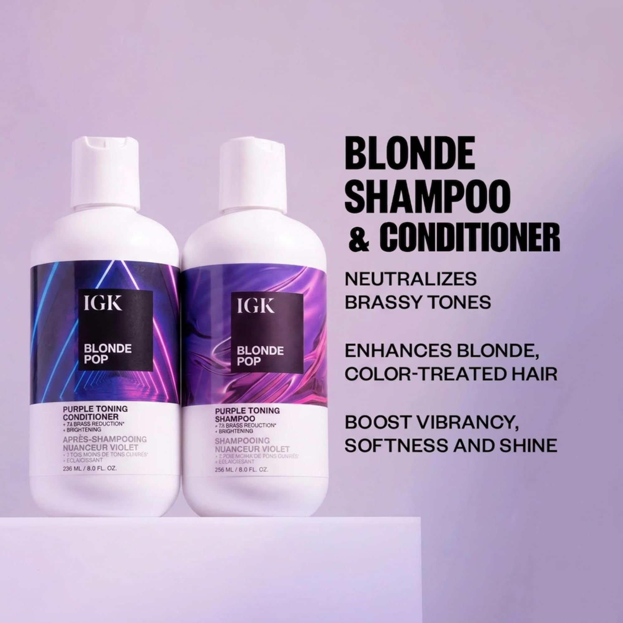 IGK Shampoo and Conditioner Set| Vegan + Cruelty-Free