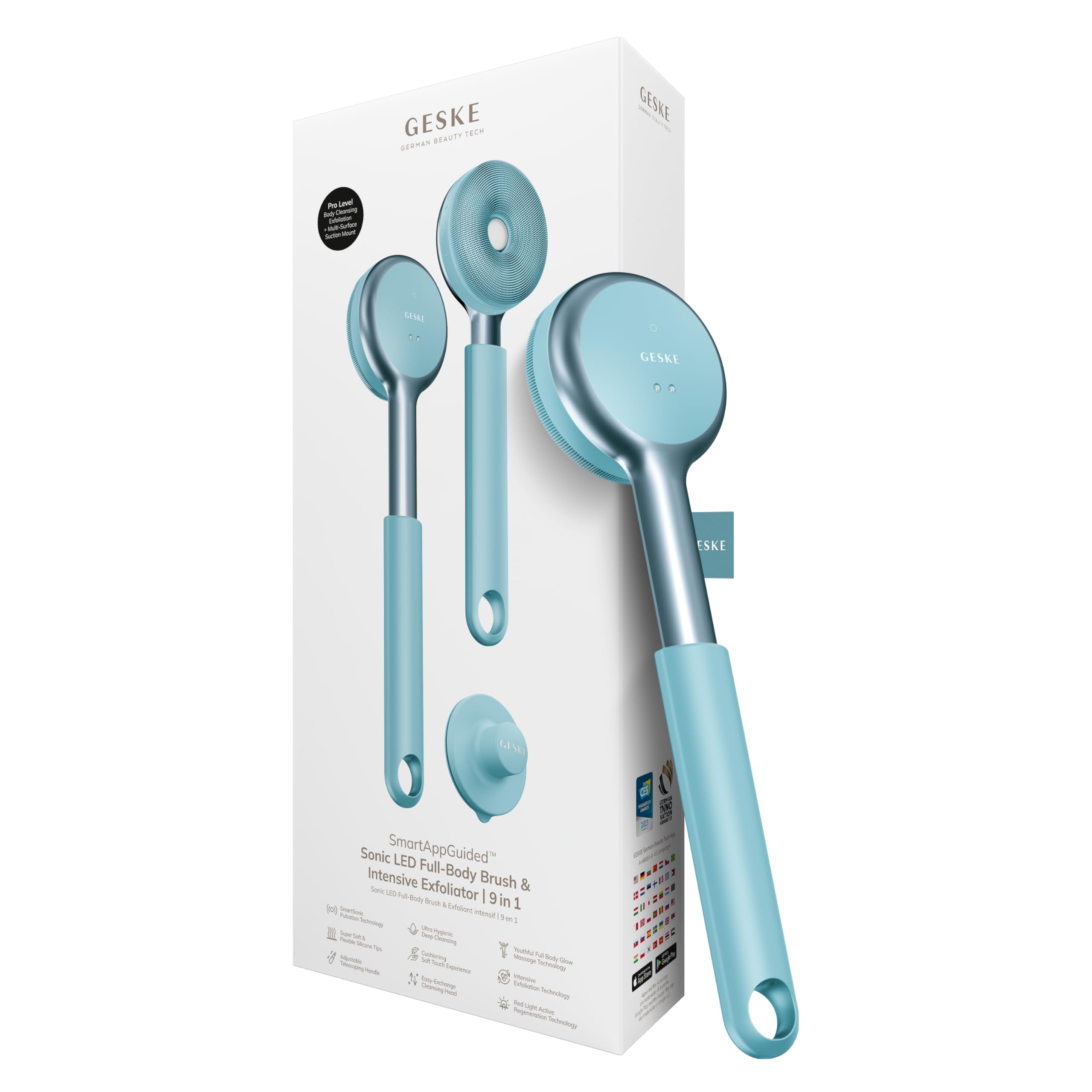 GESKE LED Sonic Full-Body Brush | 9 in 1