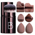 Kabuki Brush & Makeup Sponge Set 8PC