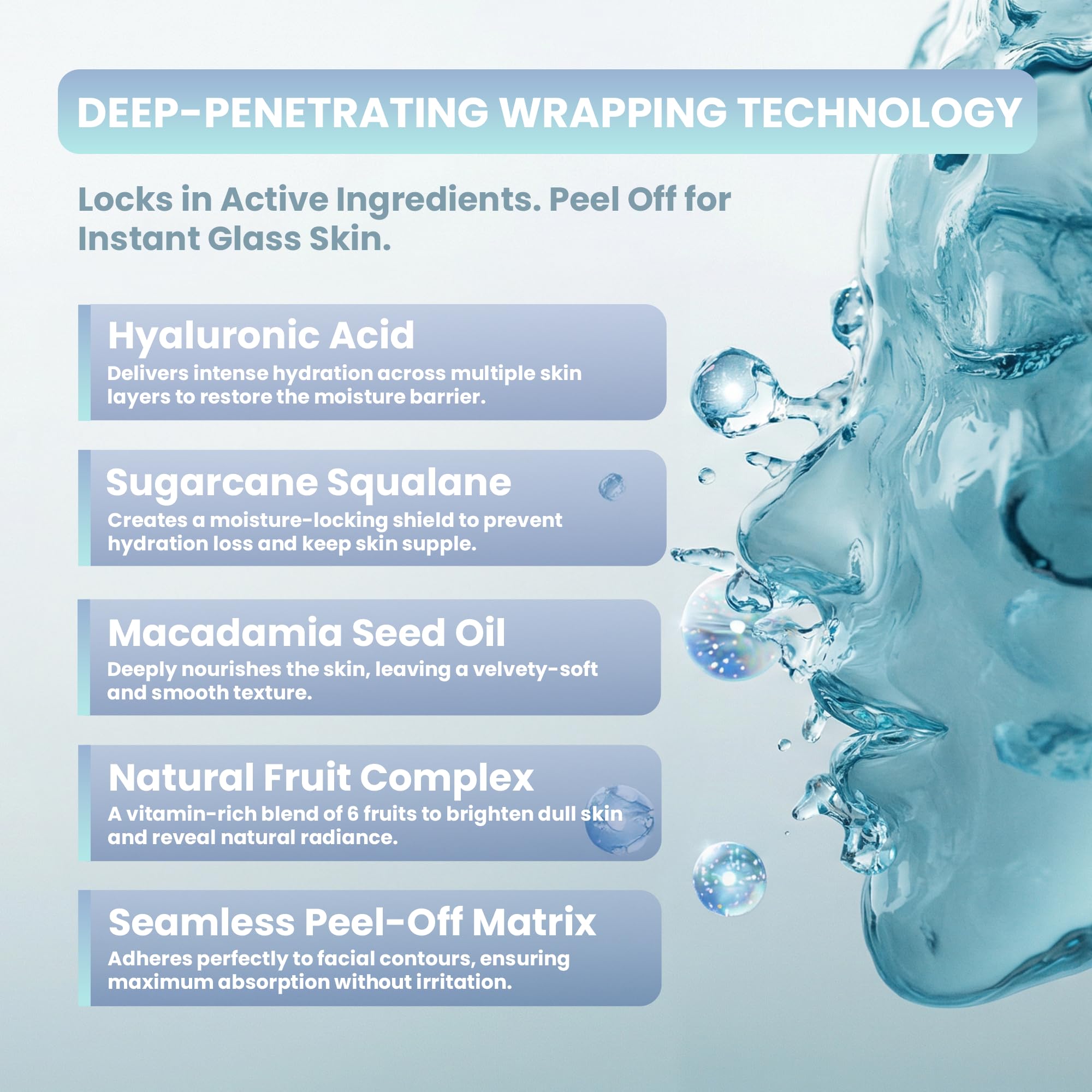Hyaluronic Glow Wrapping Peel-Off Mask