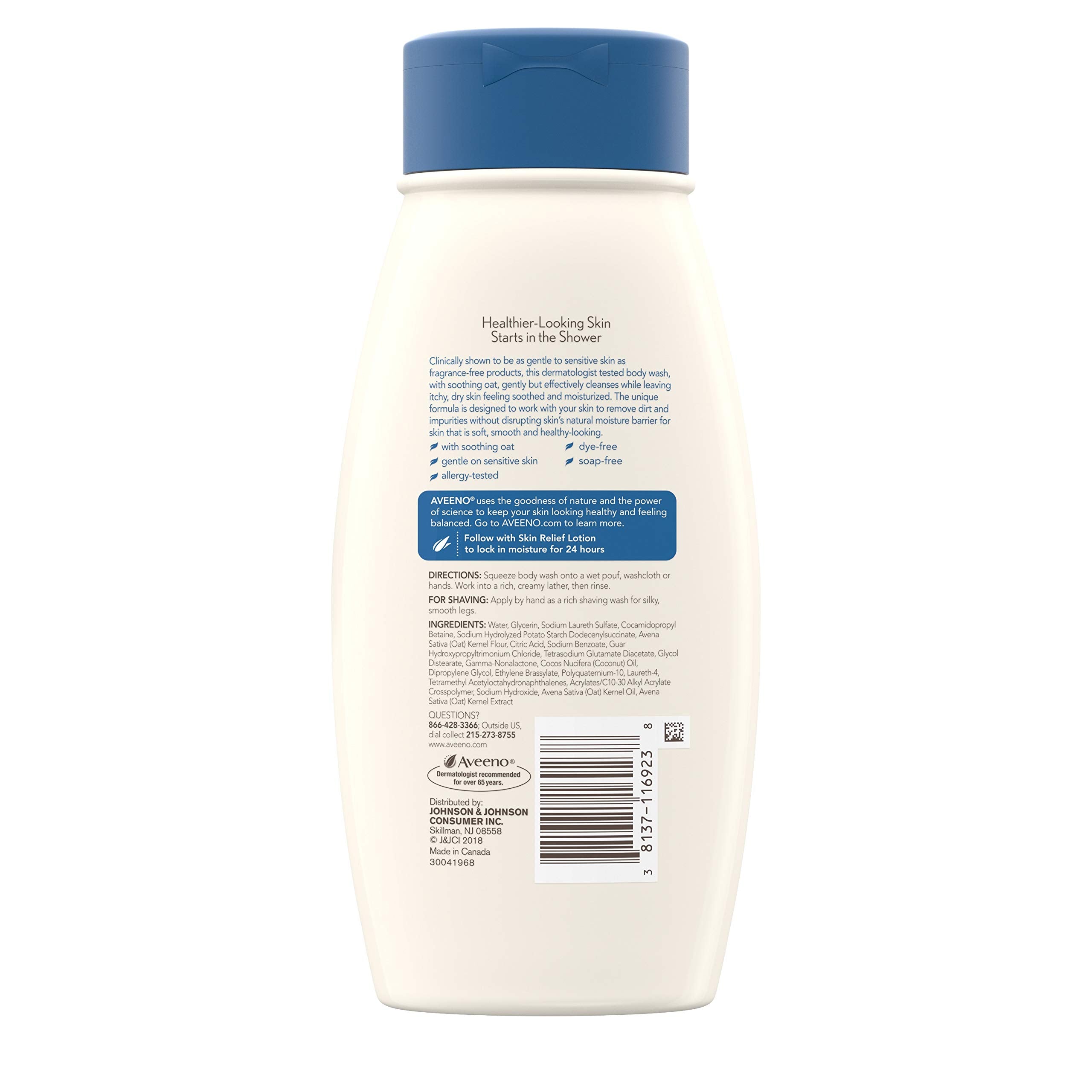 Skin Relief Coconut Body Wash 18oz 12-Pack