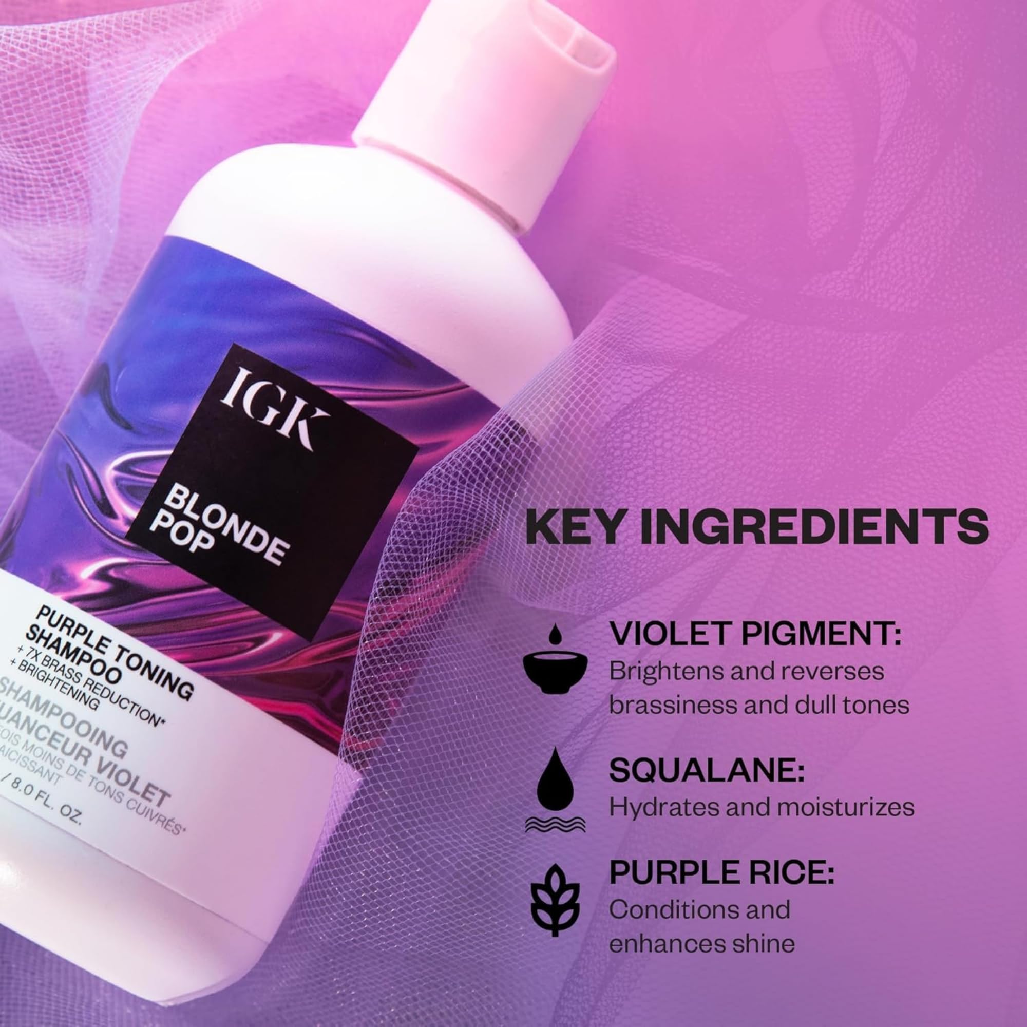 IGK Shampoo and Conditioner Set| Vegan + Cruelty-Free
