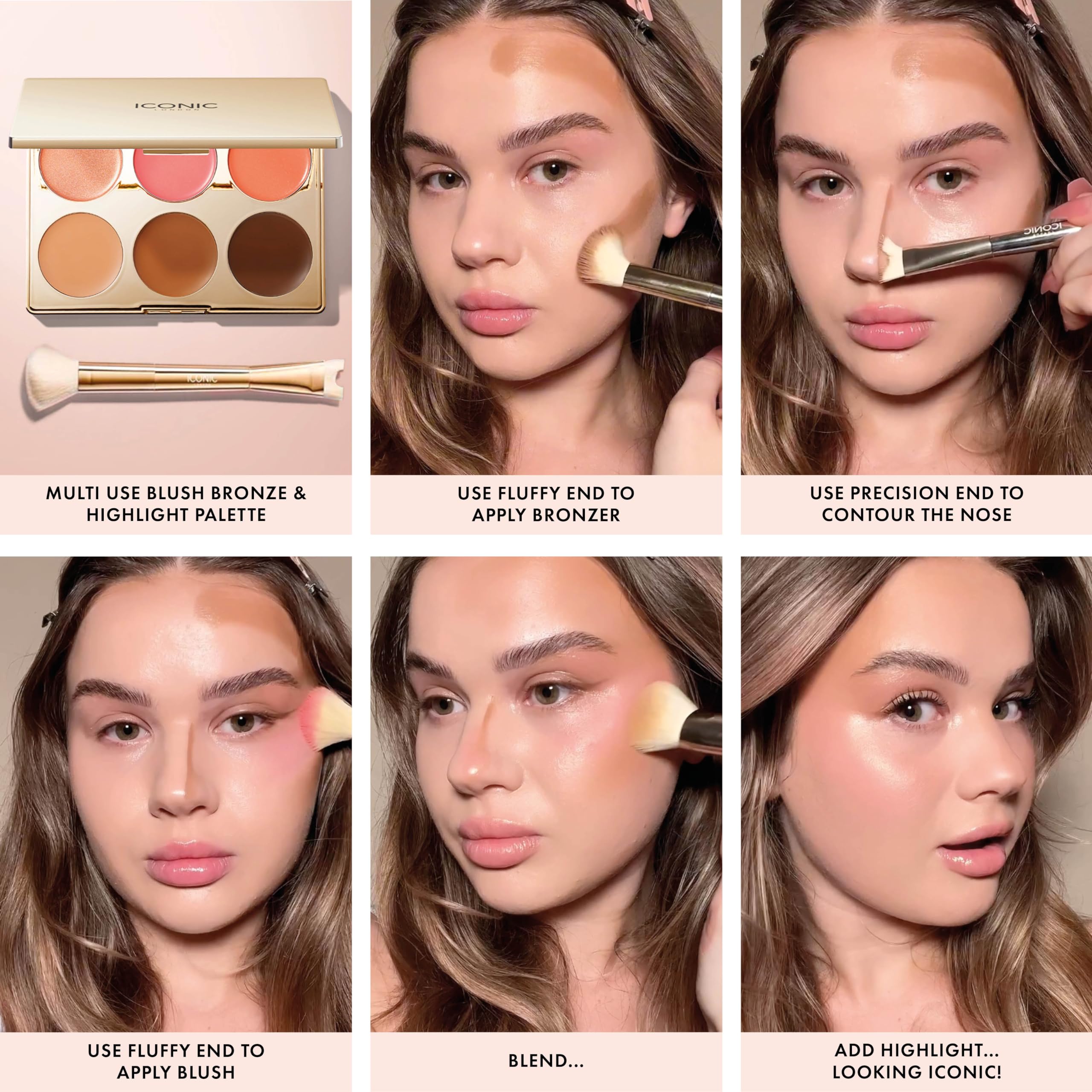 Illuminator & Blush Bronze Highlight Palette Bundle